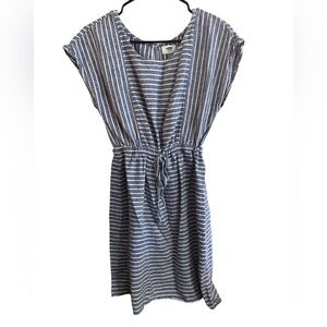 Old Navy Blue and White Patterned Dress